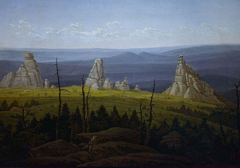 Carl Gustav Carus The Three Stones in the Giant Mountains oil painting image